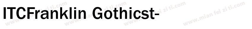 ITCFranklin Gothicst字体转换